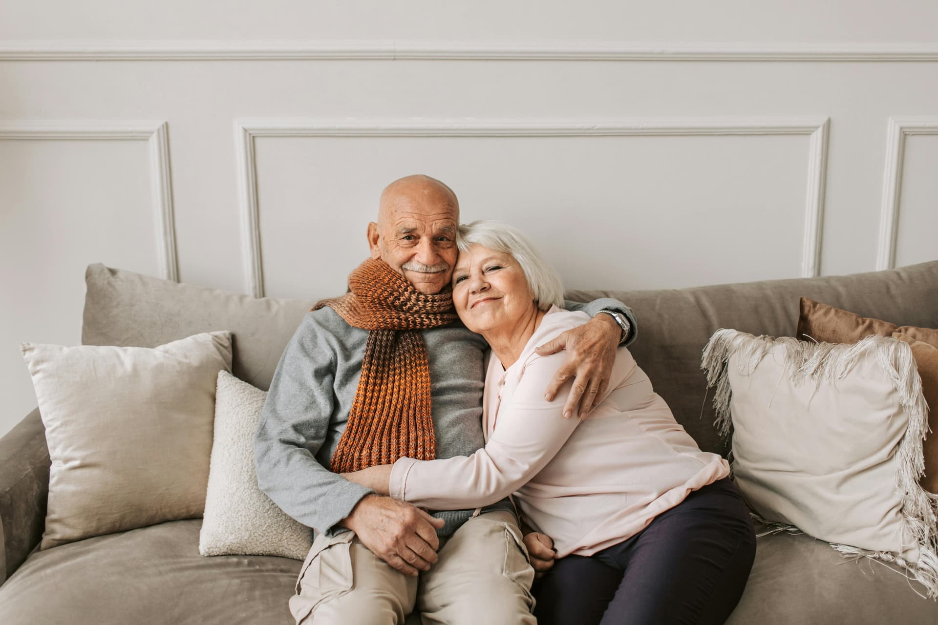 Compassionate caregiver helping an older adult